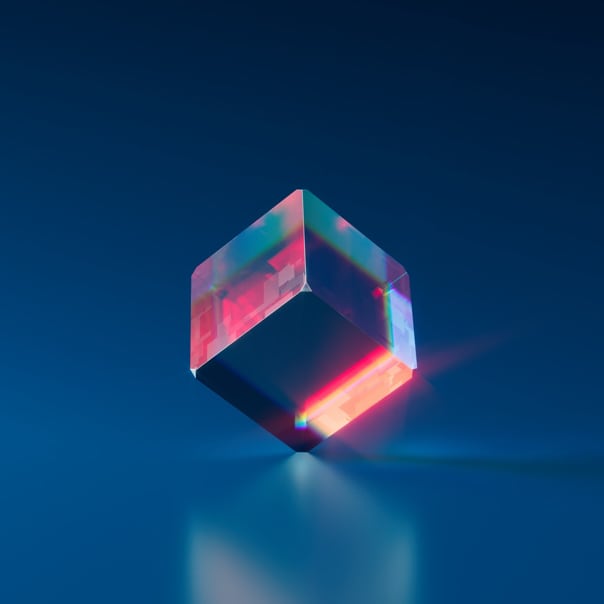 Image of a colourful cube